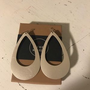 Nickel and Suede Platinum Cut Outs Large